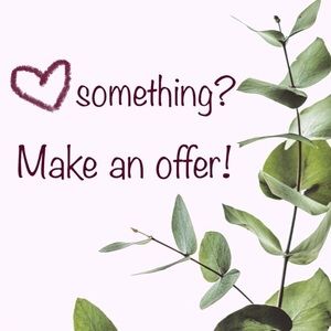 I ❤️ reasonable offers! No price is firm.